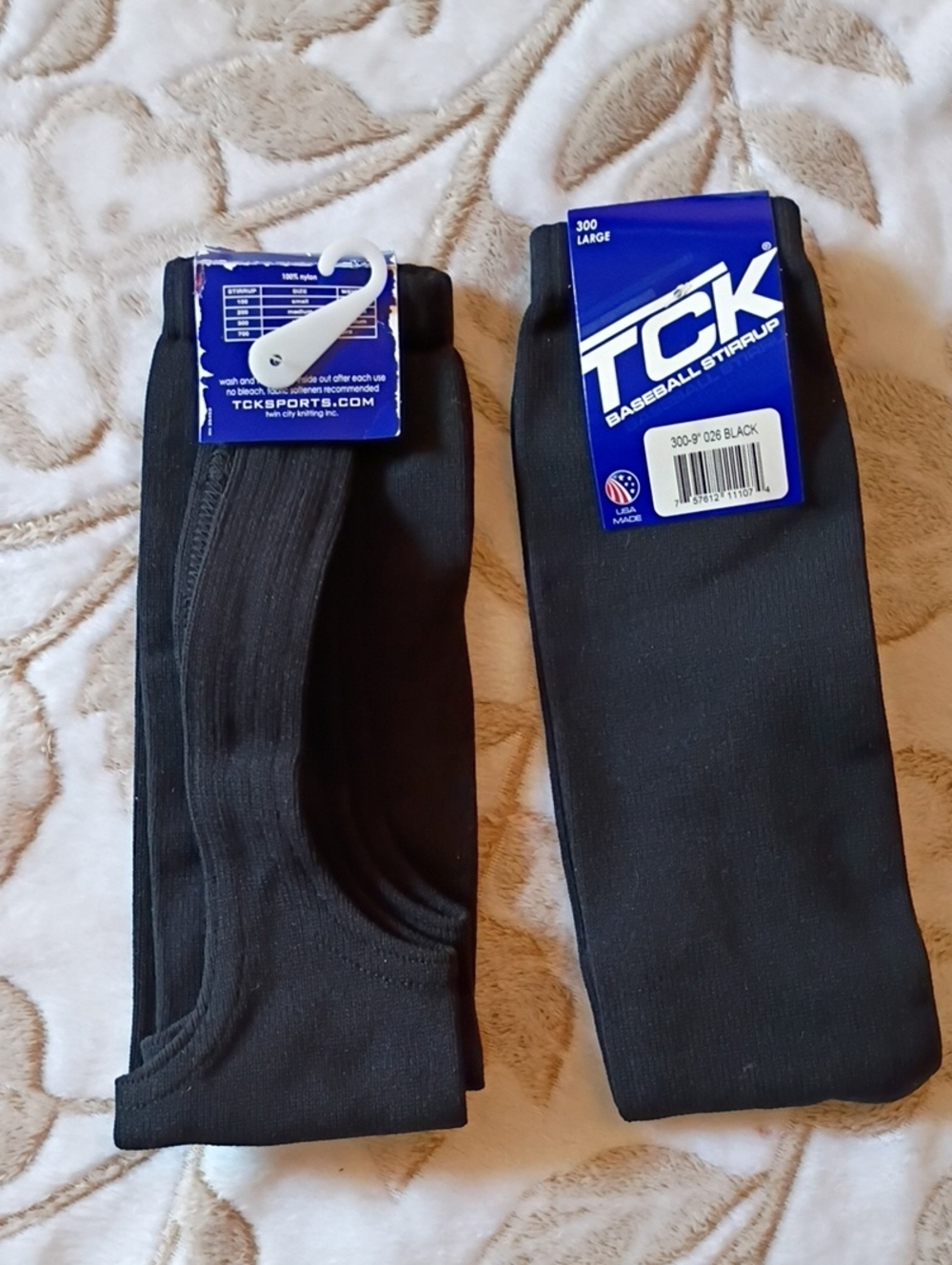 TC Black Athletic Baseball Stirrup Socks - Pack